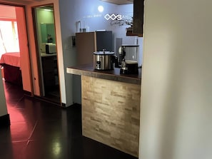 Family Apartment | Private kitchen | Full-sized fridge, microwave, dishwasher, toaster