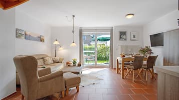 TV, DVD player, stereo