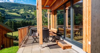 Chalet avec sauna et bain Ă remous
