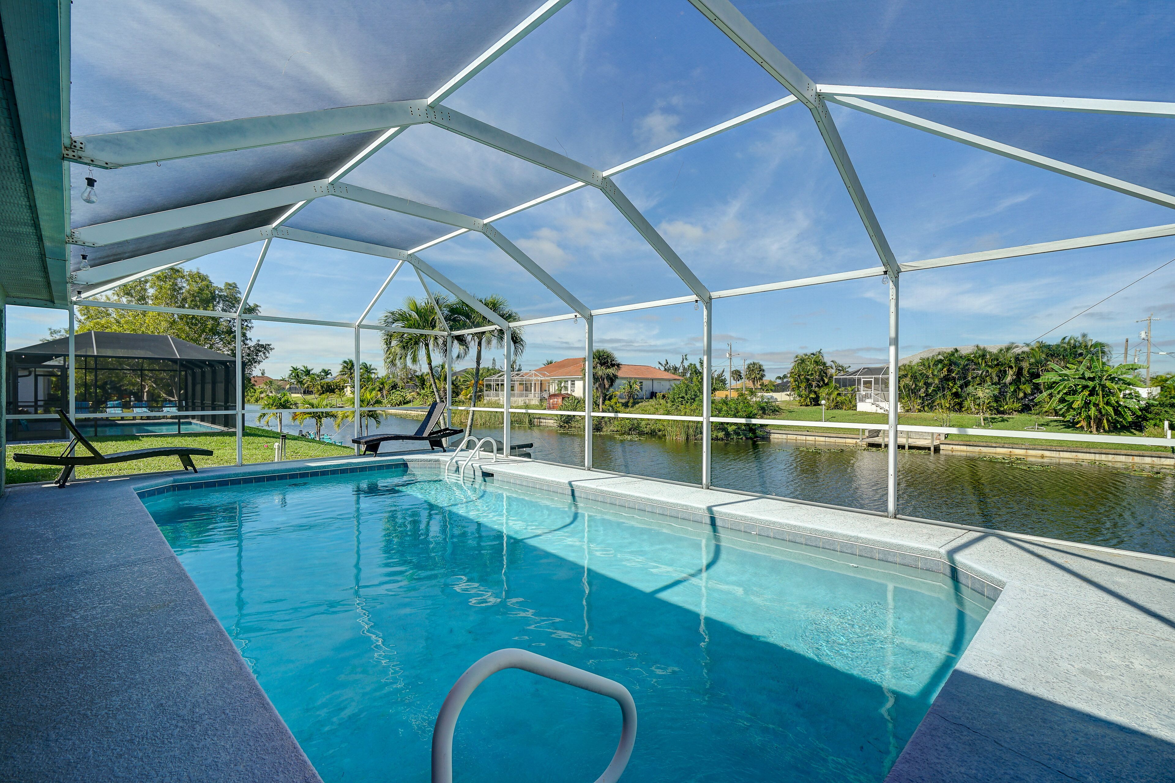 Canal-Front Cape Coral Home w/ Saltwater Pool!