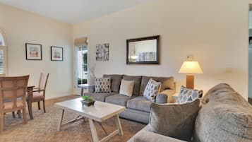TV, fireplace, DVD player, offices