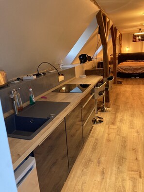 1 bedroom, iron/ironing board, WiFi, bed sheets - La Petite Maison Sous le Toit - 25 km Nord de Strasbourg (Kriegsheim)