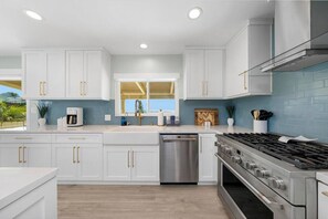 Fridge, oven, stovetop, dishwasher
