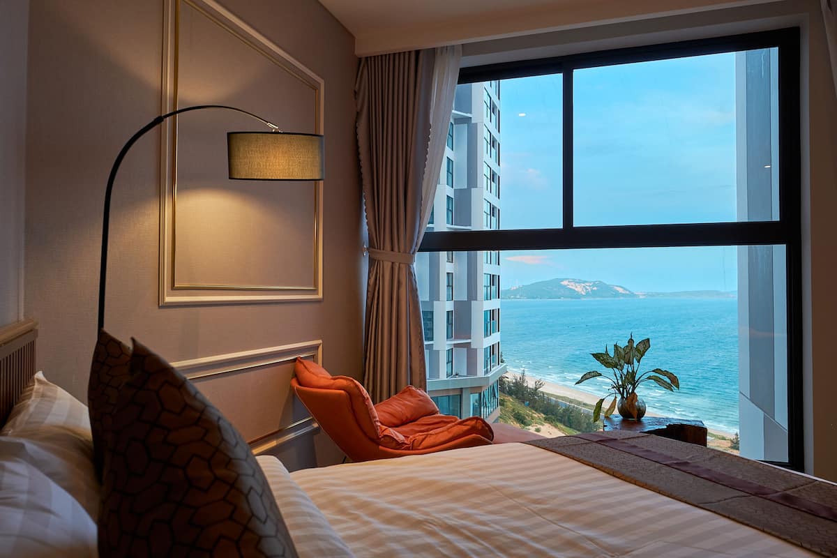 Quadruple Room, 2 Queen Beds, Beach View | View from room