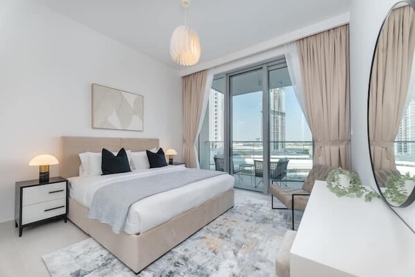Luxury Apartment | 2 bedrooms, iron/ironing board, free WiFi - Vogue | The Grand Creek Harbour Waterfront living (Dubai)