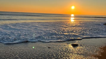 Vlak bij het strand