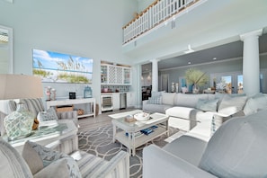 Smart TV - Seaside Palms by GSVR | Renovated Luxury Beachfront Retreat w/ Glass Wall + FREE Activities/Golf (Gulf Shores)