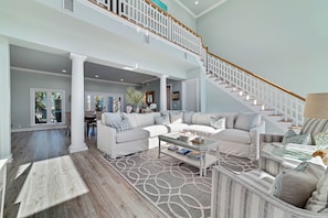 Smart TV - Seaside Palms by GSVR | Renovated Luxury Beachfront Retreat w/ Glass Wall + FREE Activities/Golf (Gulf Shores)