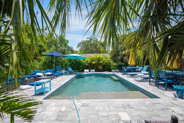 A heated pool