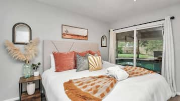 4 室のベッドルーム、アイロン / アイロン台、WiFi、ベッドシーツ