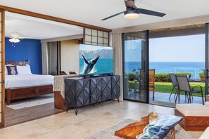 2 bedrooms, iron/ironing board, free WiFi, bed sheets - KKSR3102 Direct Oceanfront Ground Floor Remodeled Unit, Incredible Views W/AC (Kailua Kona)