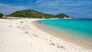 Beach nearby, sun-loungers