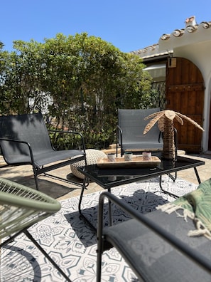 Terrace/patio - Wonderful Holiday House Villasimius, 300mt from the sea (Villaggio Mandorli)