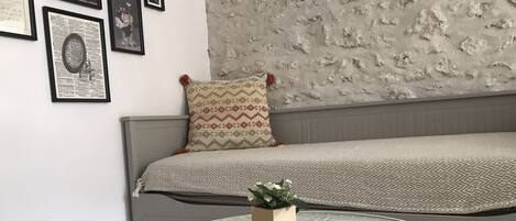 1 makuuhuone, silitysrauta/-lauta, vauvan matkasänky, Wi-Fi