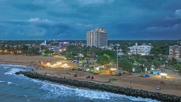 Vue depuis lâhĂ©bergement