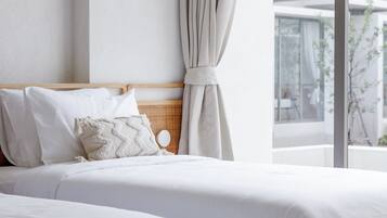 Premium bedding, free minibar, in-room safe, individually decorated