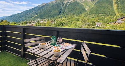 Cosy studio with view of Brévent