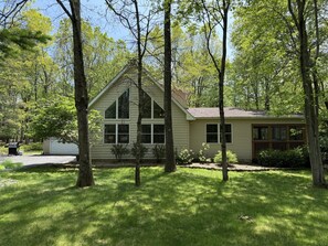 Exterior - Family-Friendly Pocono Home | Hot Tub & Game Room (Albrightsville)