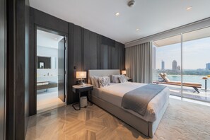 3 bedrooms, in-room safe, iron/ironing board, free WiFi - Jaw-dropping 3BR Apt W/Seaview & Private Pool (Dubai)