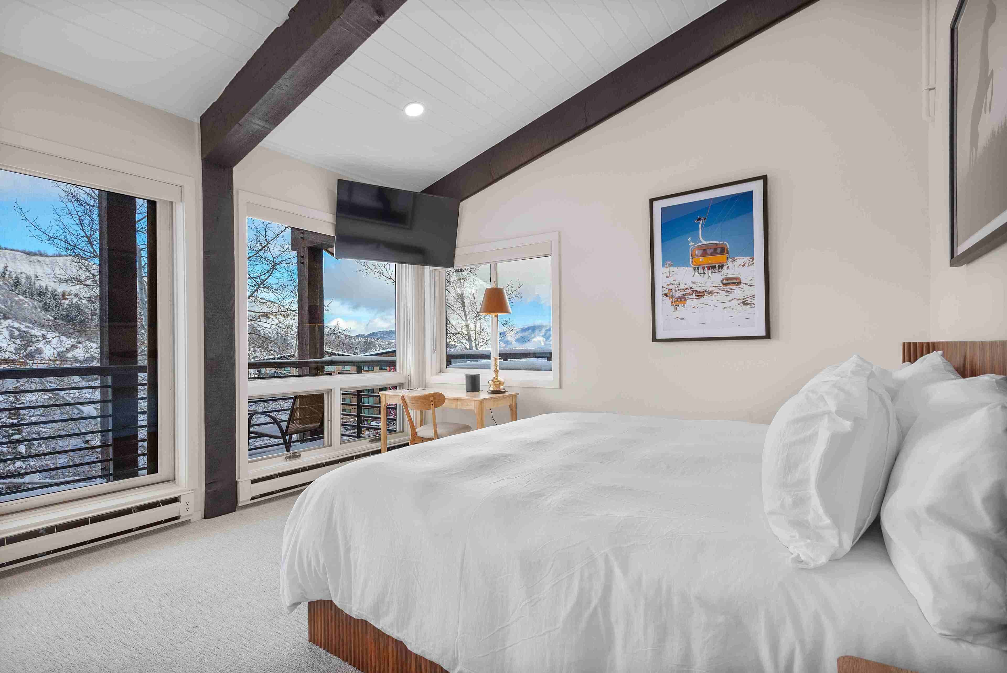 Leilighet – deluxe, 3 soverom, terrasse, fjellutsikt (108) | Individuelt dekorert, individuelt innredet og strykejern/-brett