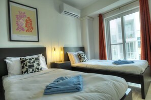2 chambres, fer et planche Ă repasser, Wi-Fi gratuit, draps fournis