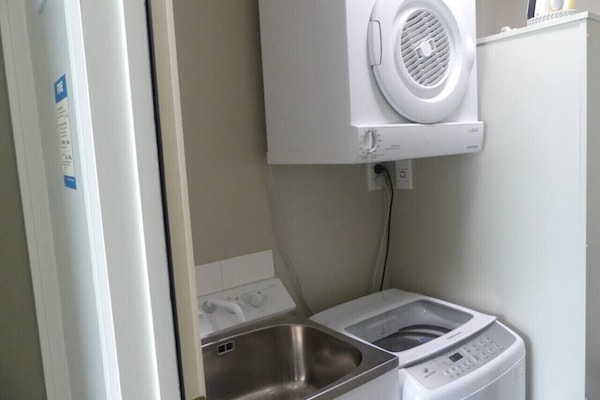Shared laundry.