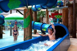 Indoor pool, outdoor pool