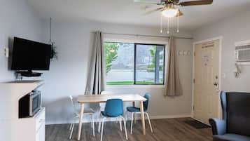 Suite | Living area | 32-inch LED TV with cable channels