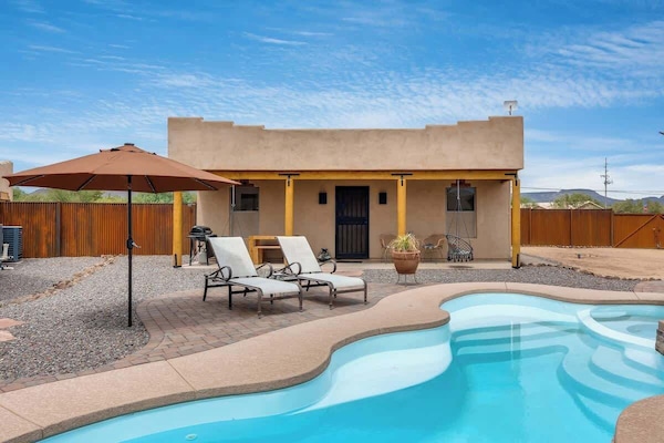Pool located just steps from your private patio