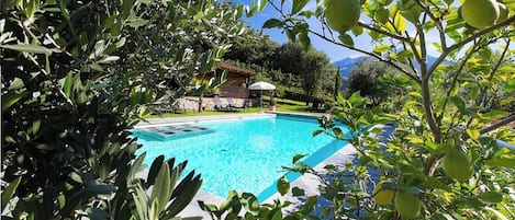 A heated pool