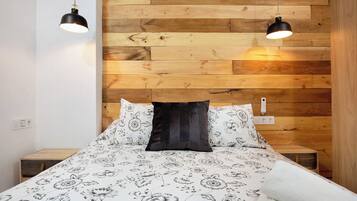 2 makuuhuonetta, silitysrauta/-lauta, ilmainen Wi-Fi, vuodevaatteet