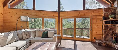 Smart TV, fireplace, video games, table football