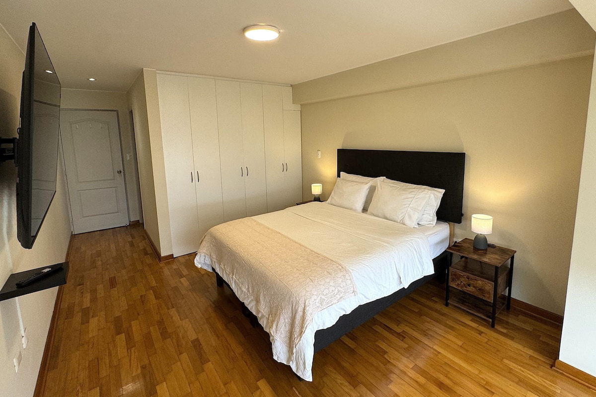 Exclusive Apartment, 1 Katil Ratu (Queen) dengan Katil Sofa, Pengemasan, City View | 1 bilik tidur, cadar kapas Mesir, peralatan tempat tidur premium
