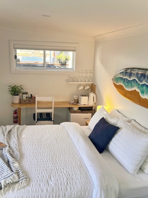 1 slaapkamer, een bureau, een strijkplank/strijkijzer, gratis wifi
