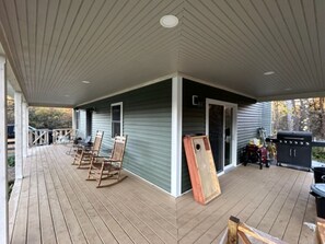 Terrace/patio - The Greenstone House in Vermont’s Northeast Kingdom! (Burke)