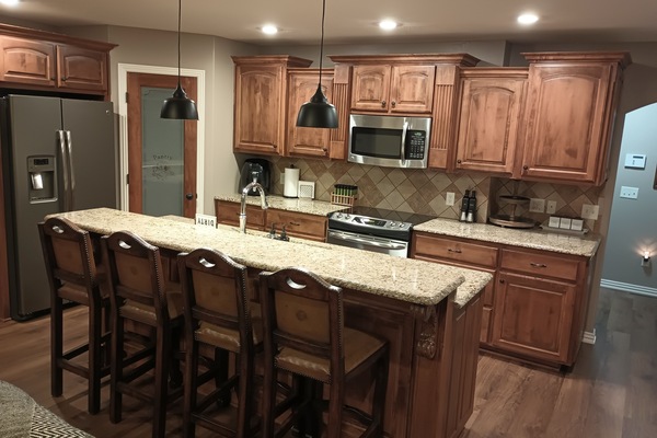 Refrigerador, microondas, horno, placa de cocina