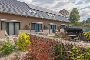 Outdoor dining - Moderne Maisonette Ferienwohnung im Mediterranen Stil (Luckau)