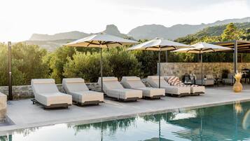 A heated pool