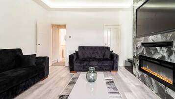 House | Living area | Fireplace