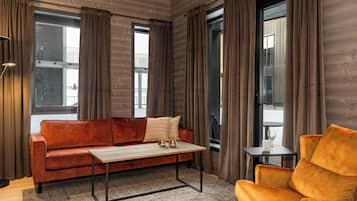 Apartamento superior | 2 quartos, Wi-Fi de cortesia, roupa de cama