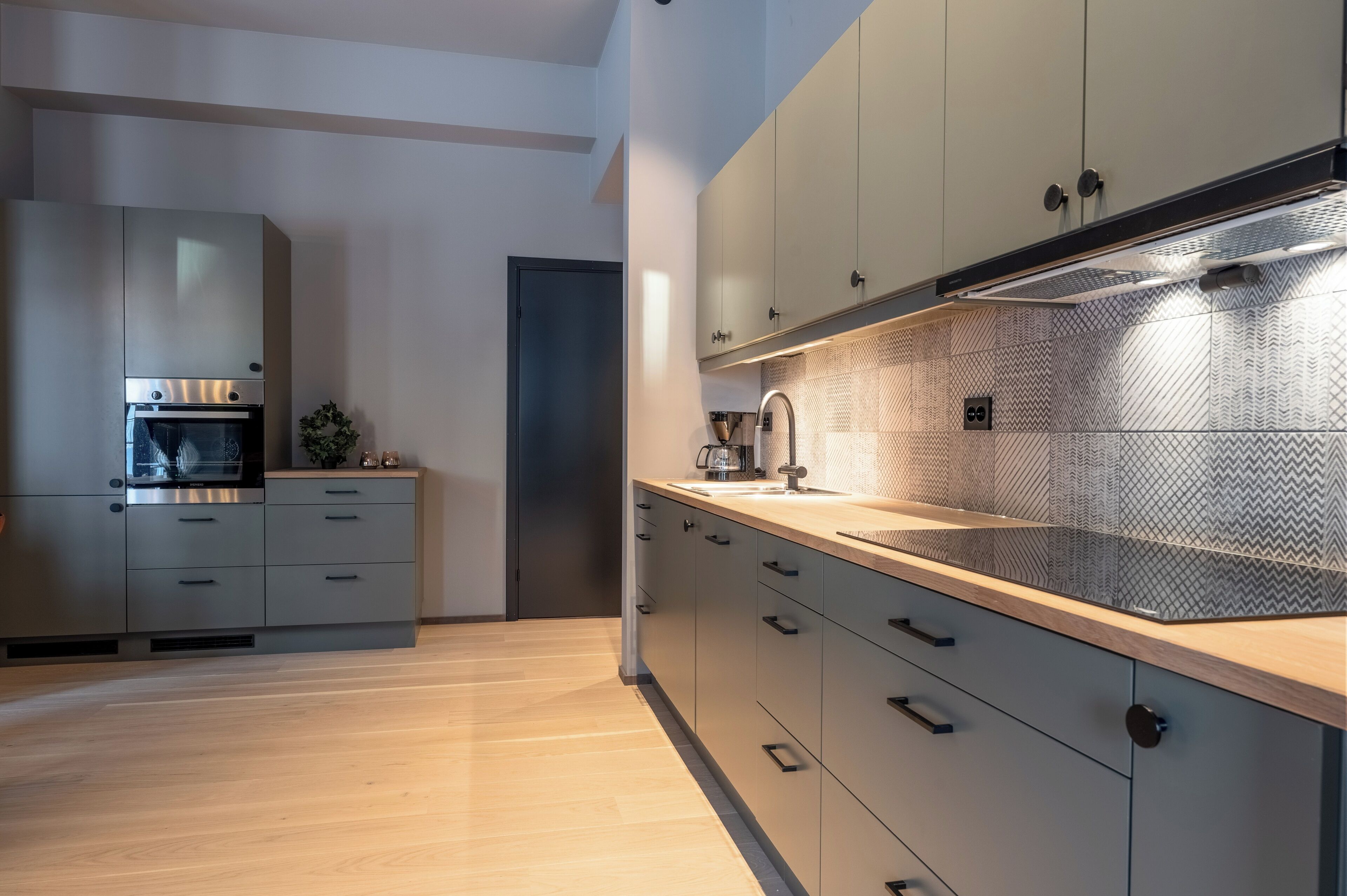 Superior Apartment | Private kitchen | Full-size fridge, oven, stovetop, dishwasher