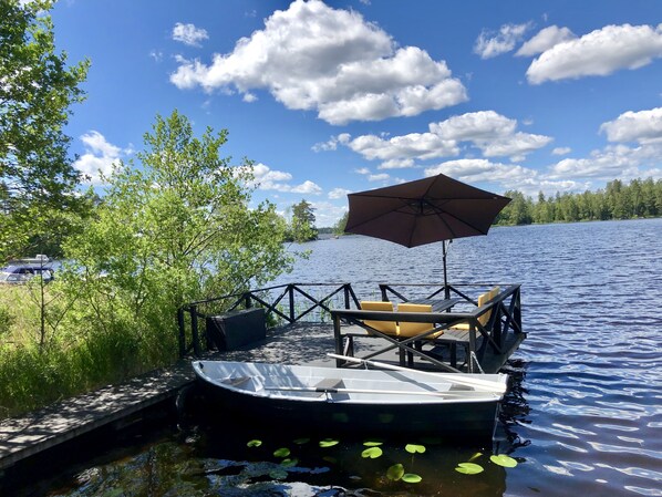 屋外ダイニングエリア