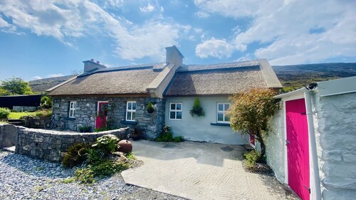 Thatch Cottage in Galway Bay nestled on the Burren along the Wild Atlantic Way