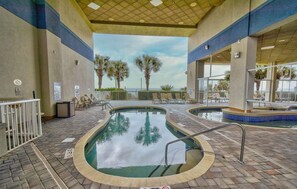 Indoor pool, a heated pool