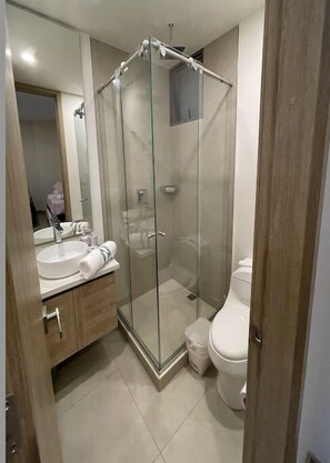 Towels, soap, toilet paper