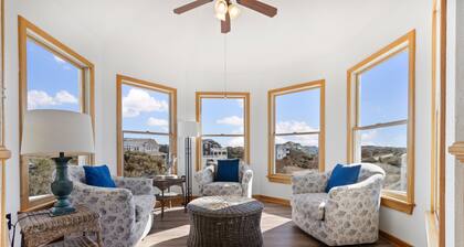 Corolla Oceanside in Whalehead - Heated Pool - 7BR/6.5BA - Short Walk to Beach!