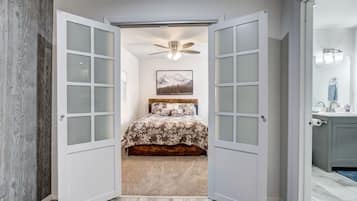 1 bedroom, travel crib, WiFi, bed sheets
