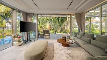Panoramic Villa, 4 Bedrooms, Private Pool | Living area | Flat-screen TV, toys