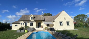 Maison Pour 8 Adultes et Maximum 6 Enfants Avec Piscine Chauffée, spa et Sauna