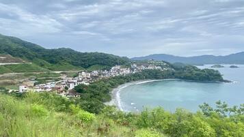 Am Strand, Liegestühle, Strandtücher